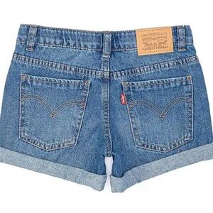 Levis Girlfriend Shorty Short Shorts, Blue Denim, Girls Size 12 Reg